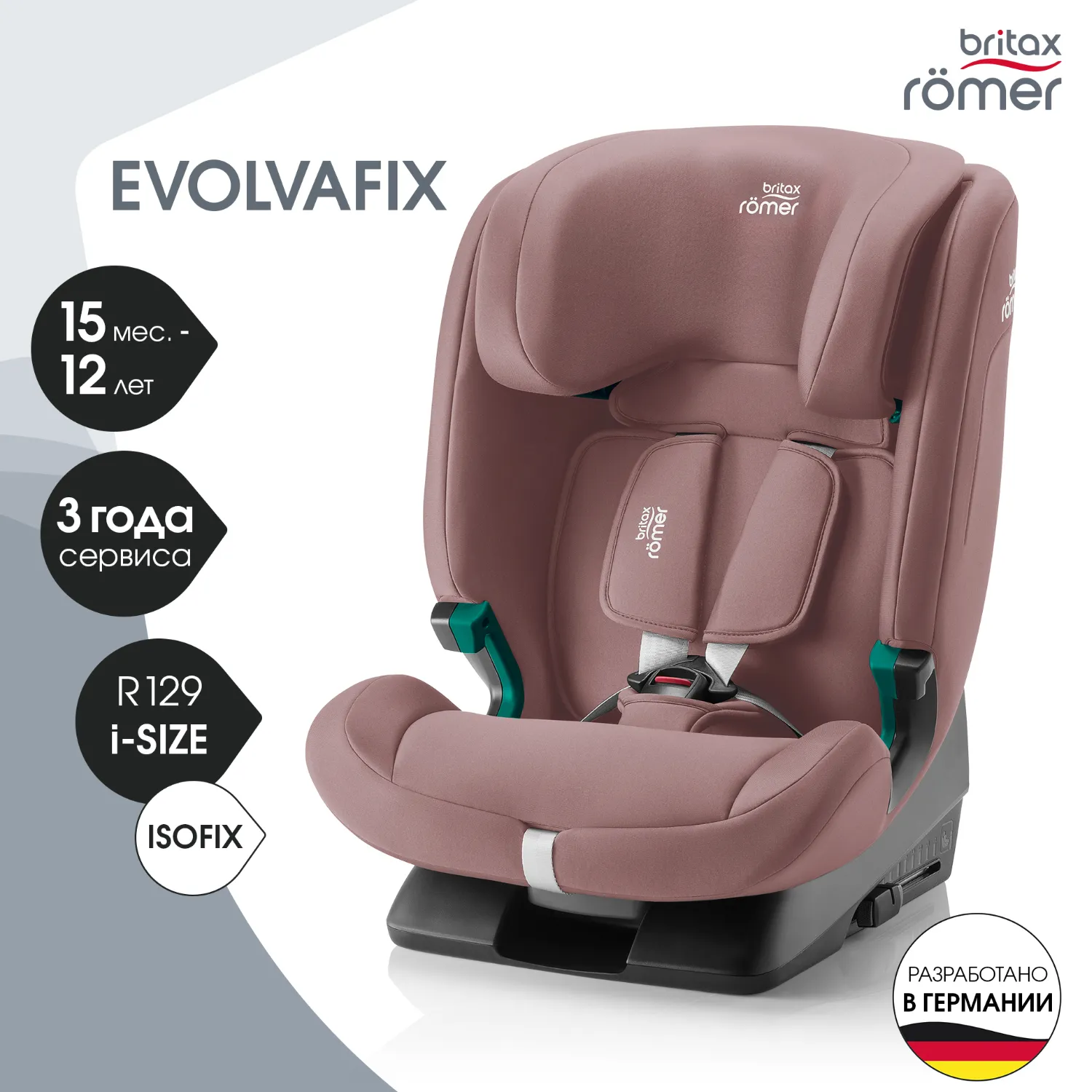 Автокресло 1/2/3 Britax Roemer EVOLVAFIX