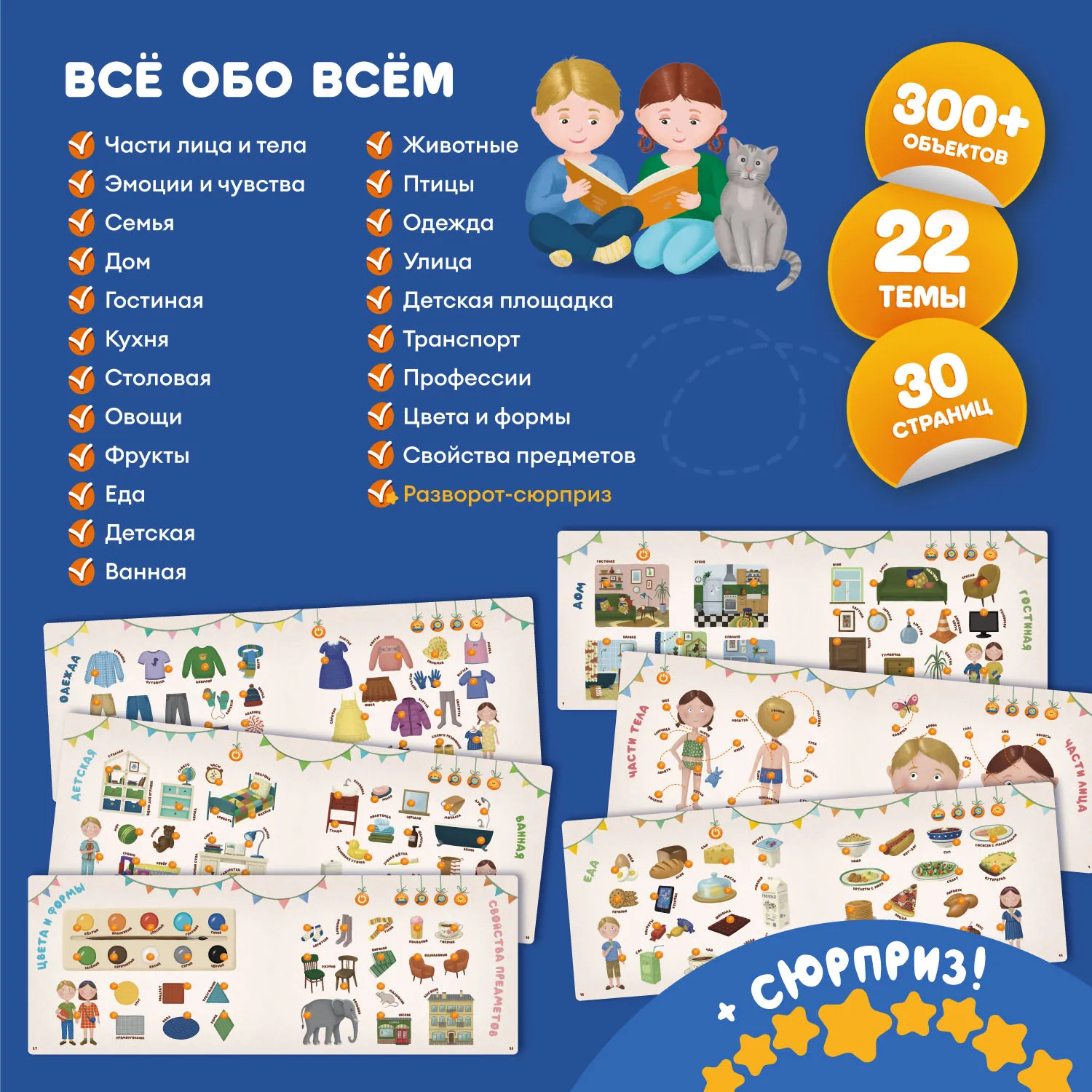 Книга интерактивная Abumba Fingerbook «Всё обо всём»