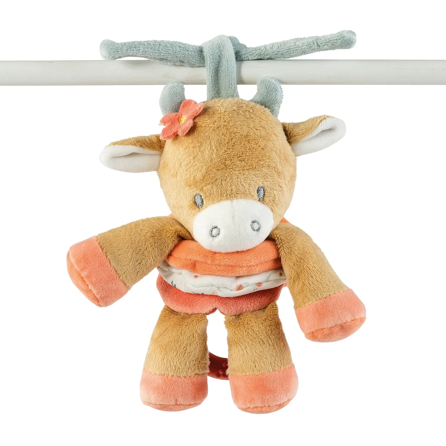 Игрушка мягкая Nattou Soft toy MILA ZOË LANA Корова с вибрацией 266352