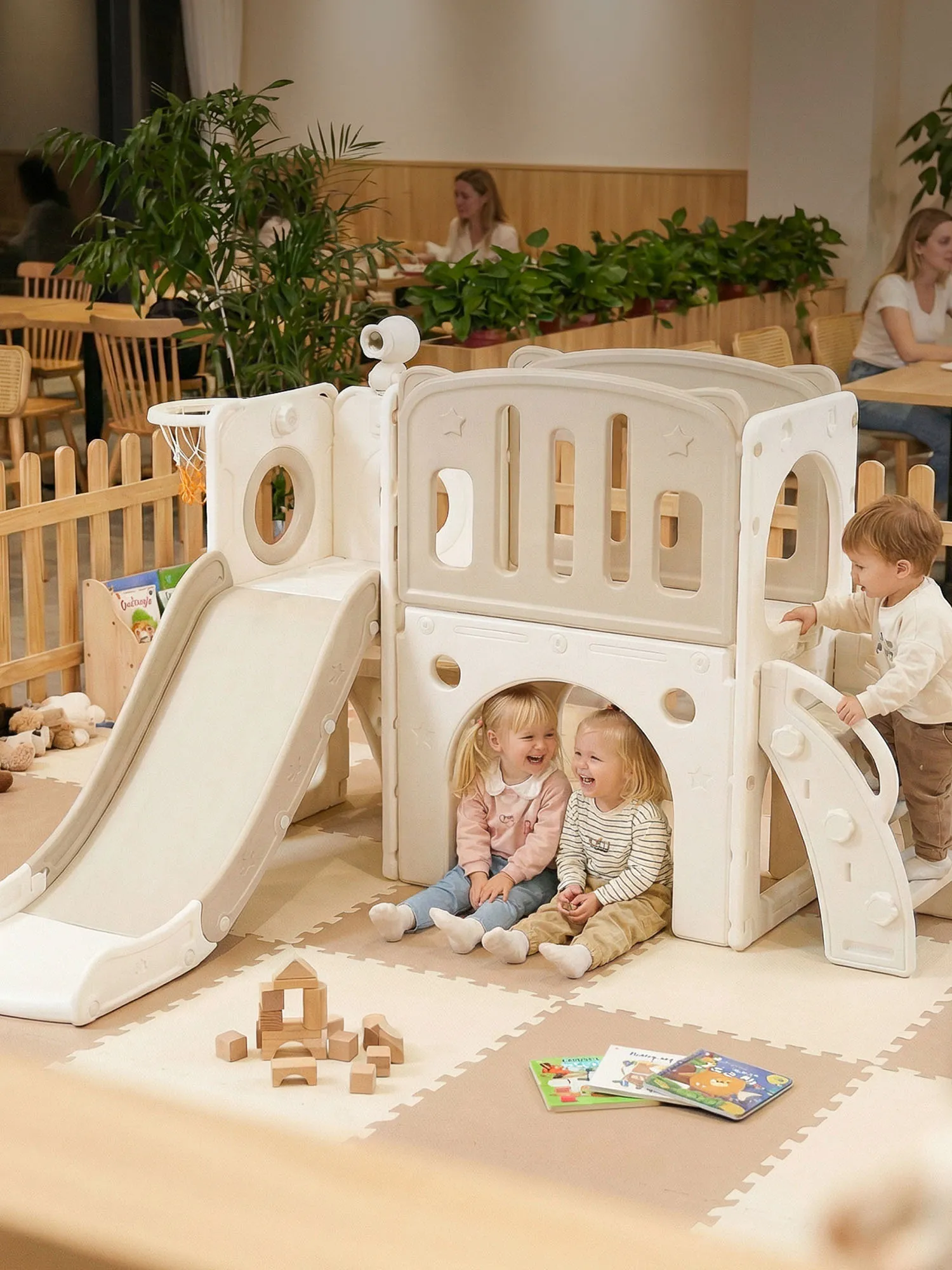 Комплекс игровой UNIX Kids горка, баскетбольное кольцо, смотровая башня Star