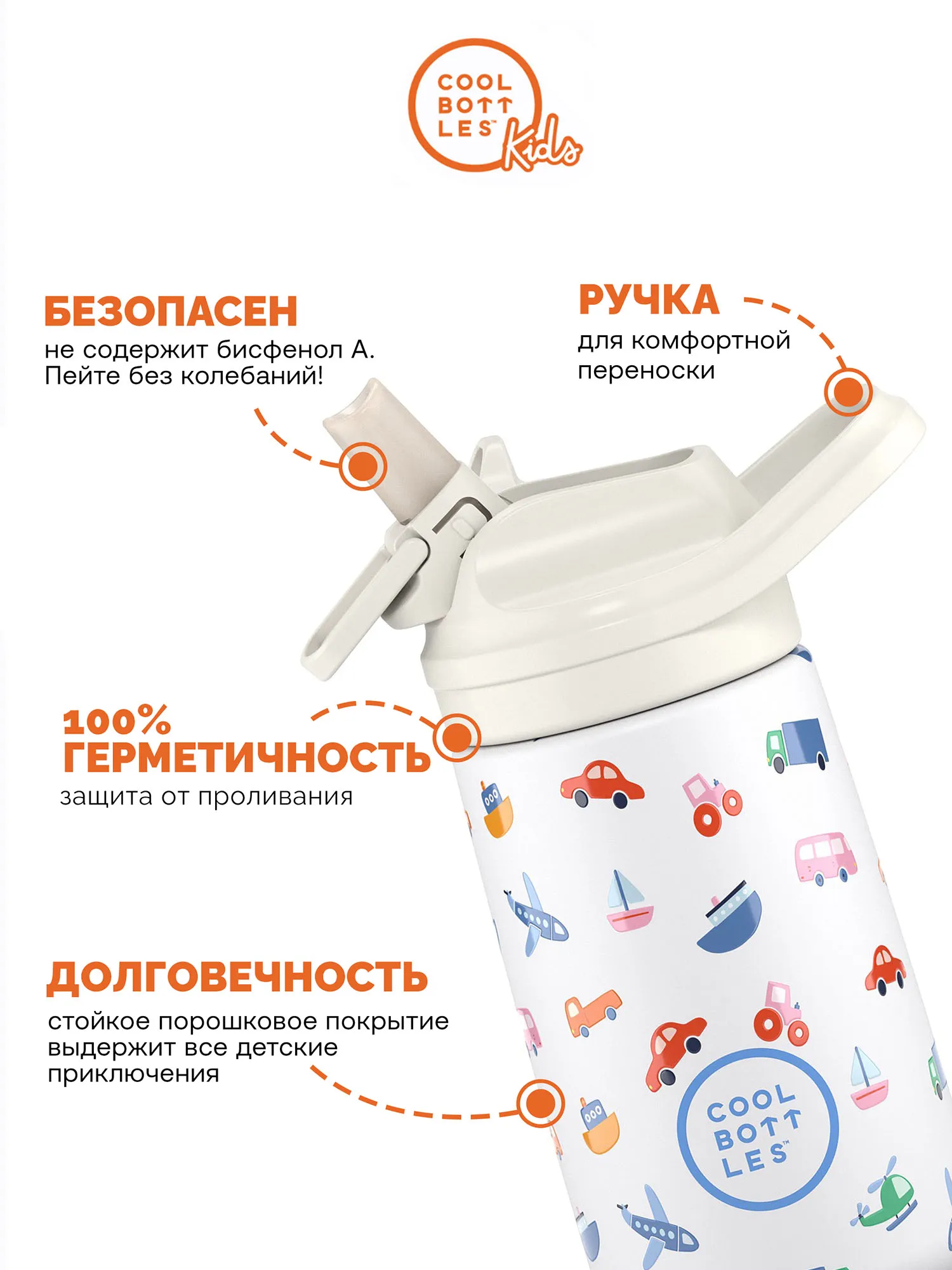 Термос–термобутылка Cool Bottles Kiddie 350мл