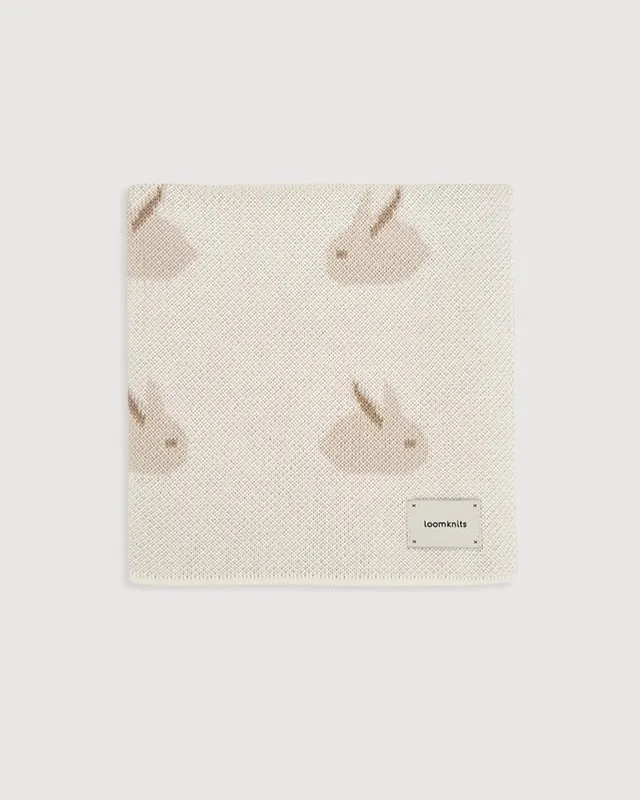 Плед детский 80х120 см LoomKnits Animal Rabbits