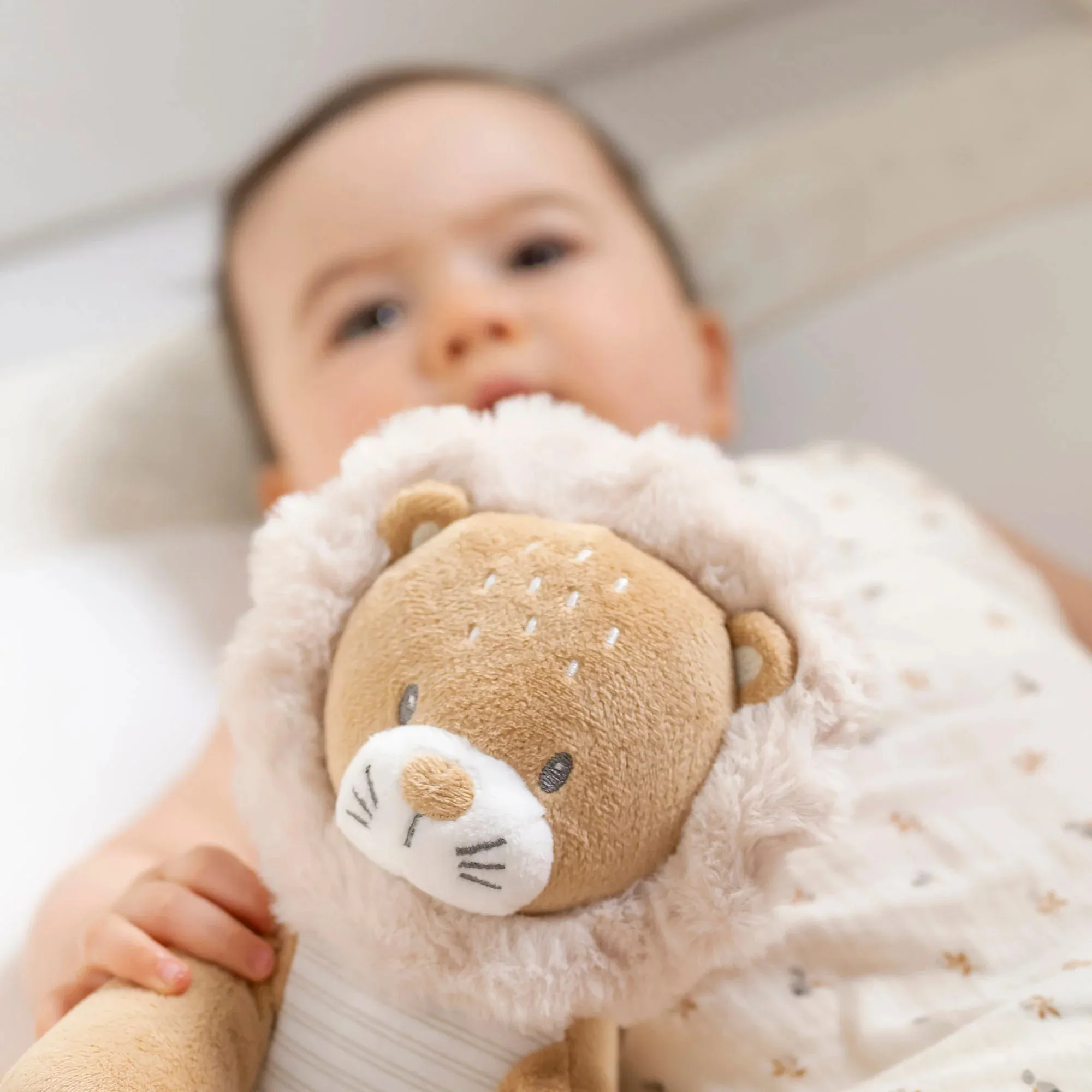 Игрушка мягкая Nattou Soft toy FLO, ERNEST & OLI Лев 682015
