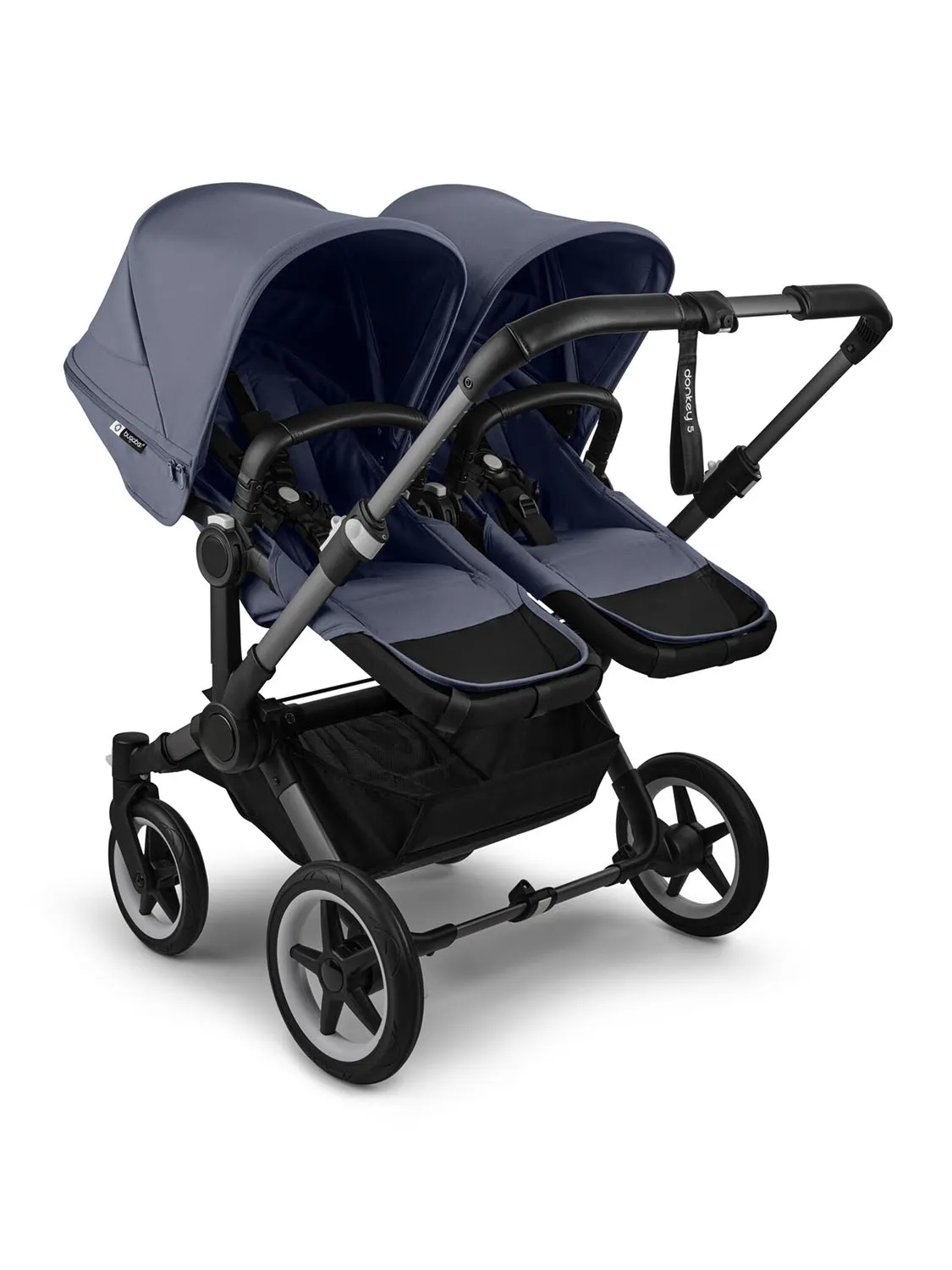Коляска 2 в 1 Bugaboo Donkey 5 Twin шасси Graphite