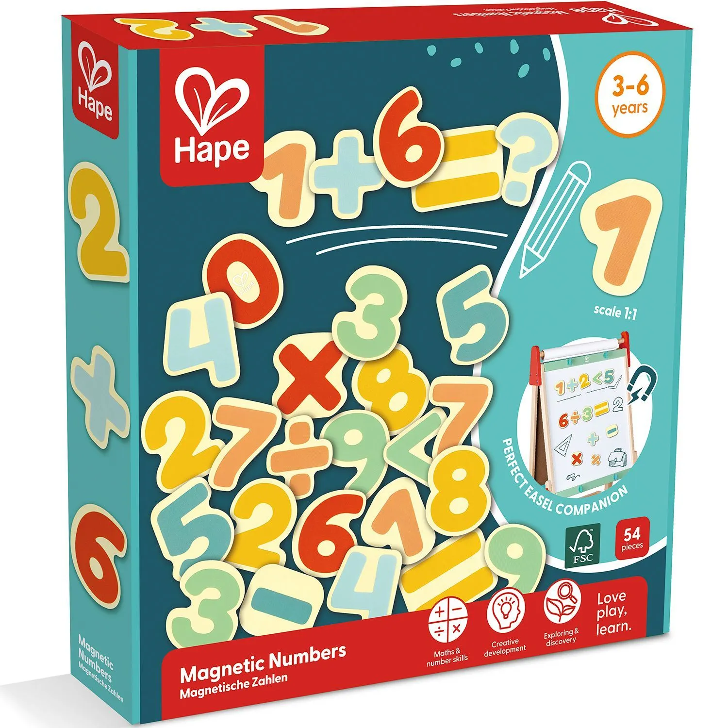 Набор деревянных магнитных цифр Hape «Учимся считать» E2007_HP