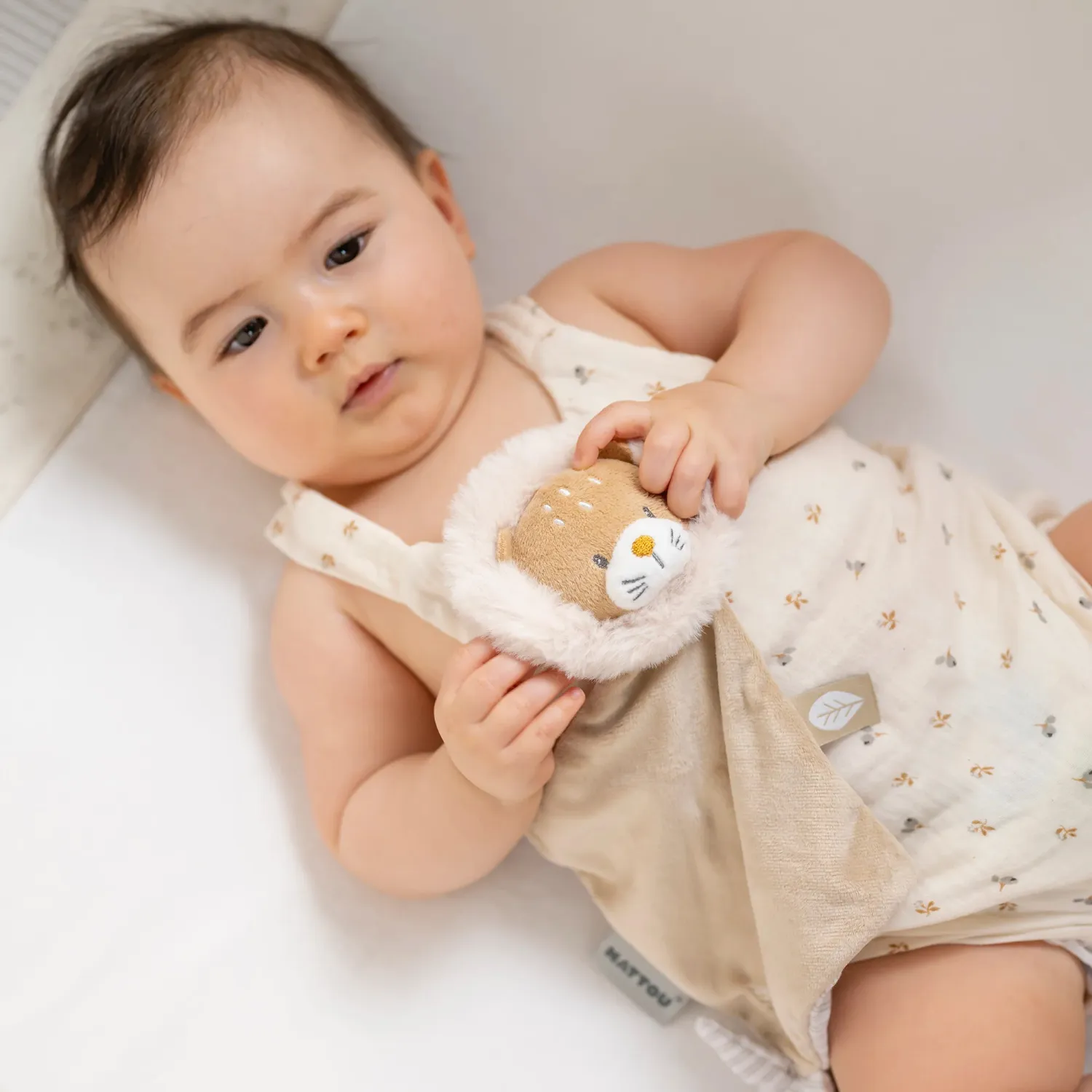 Игрушка мягкая Nattou Doudou малая FLO, ERNEST & OLI Лев 682046