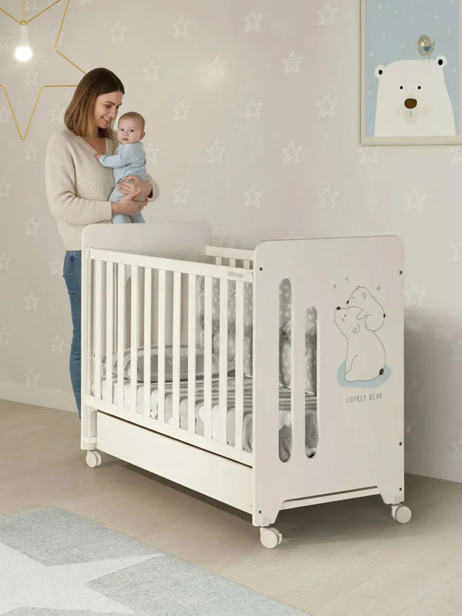 Приставная кроватка 120x60 Micuna Polar Bear