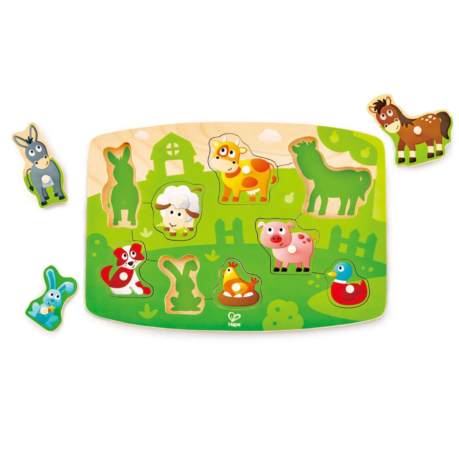 Вкладыши Hape «Ферма» E1408_HP