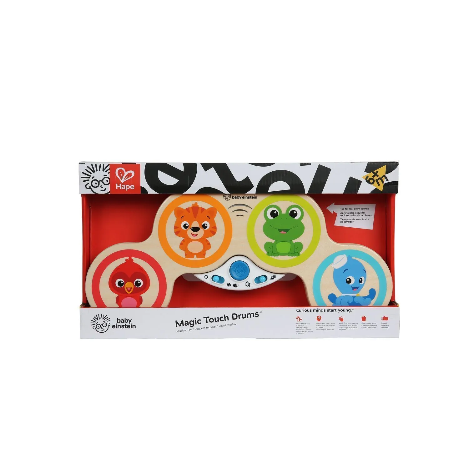 Музыкальная игрушка Hape «Волшебные барабаны» 11650_HP