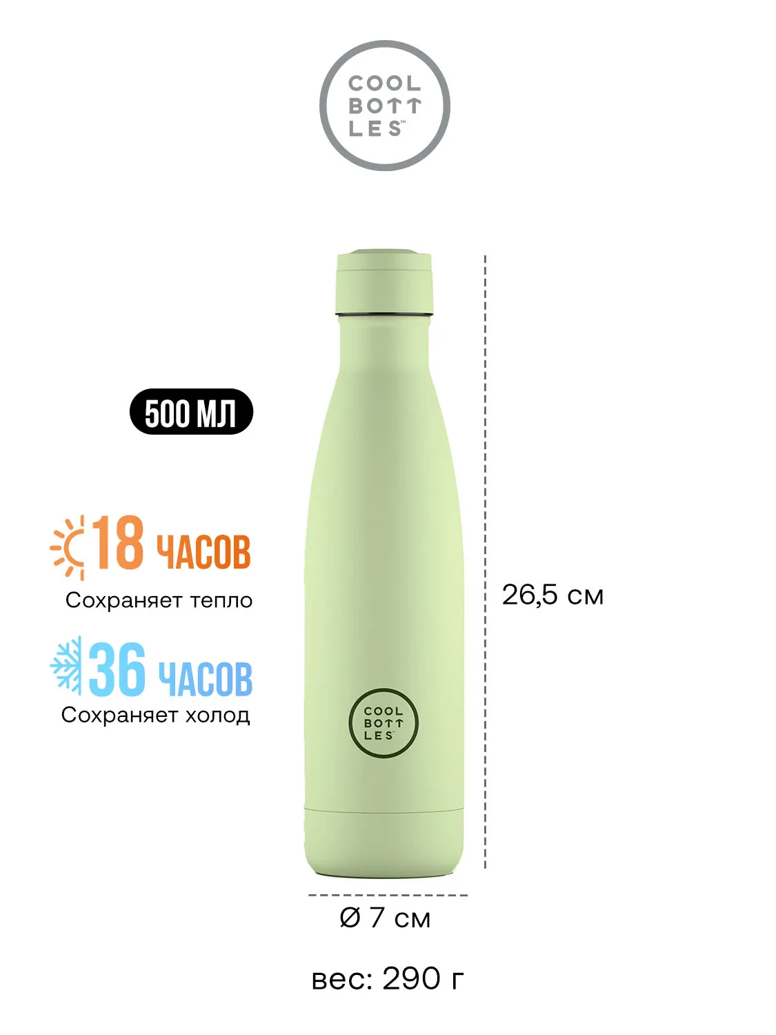 Термос–термобутылка Cool Bottles 500мл