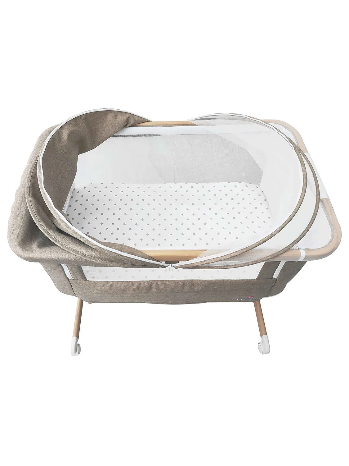Люлька-колыбель 4 в 1 приставная Fiorellino beige BSB001 ПУ