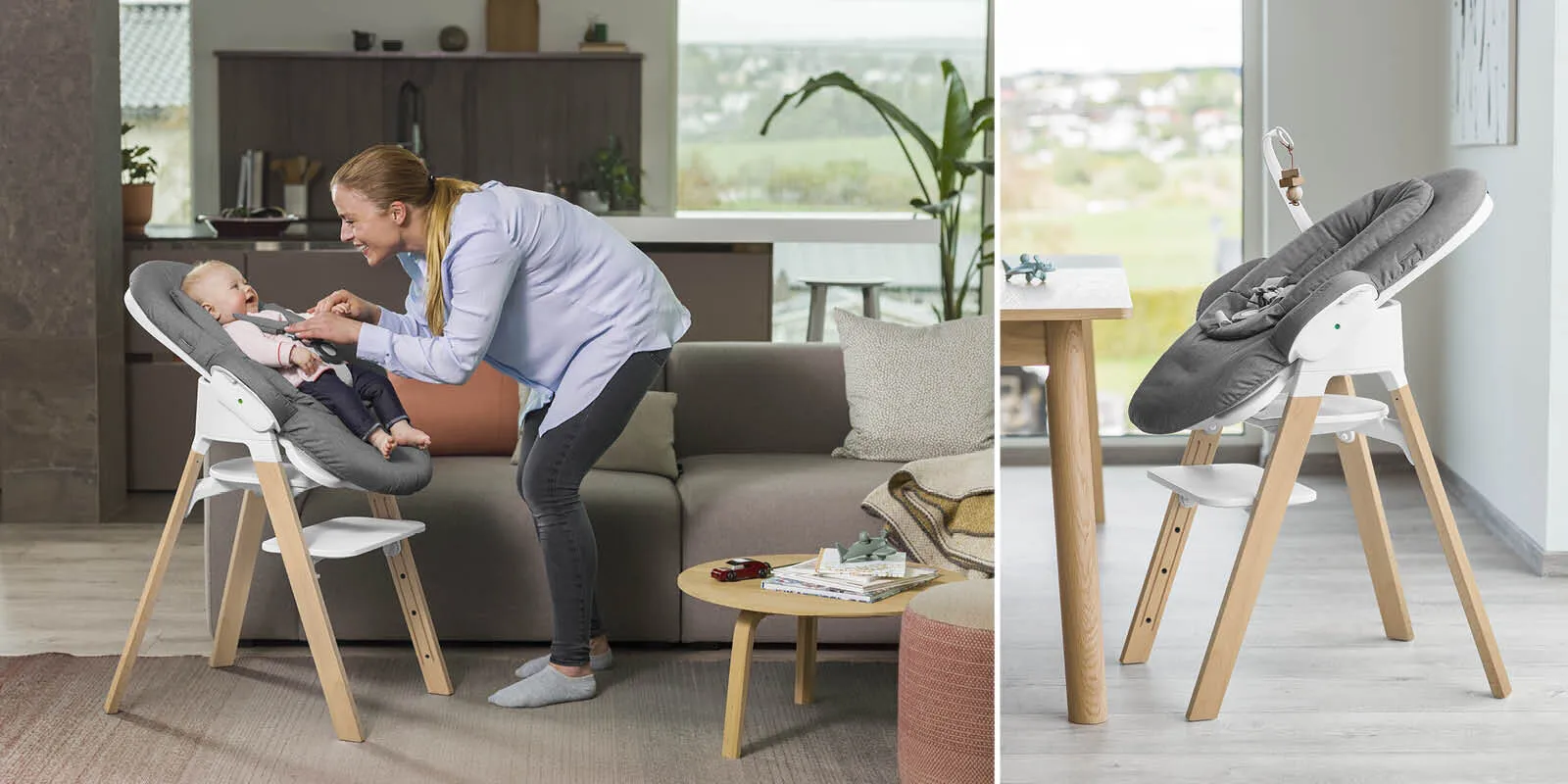 Шезлонг Stokke STEPS BOUNCER Soft Sage