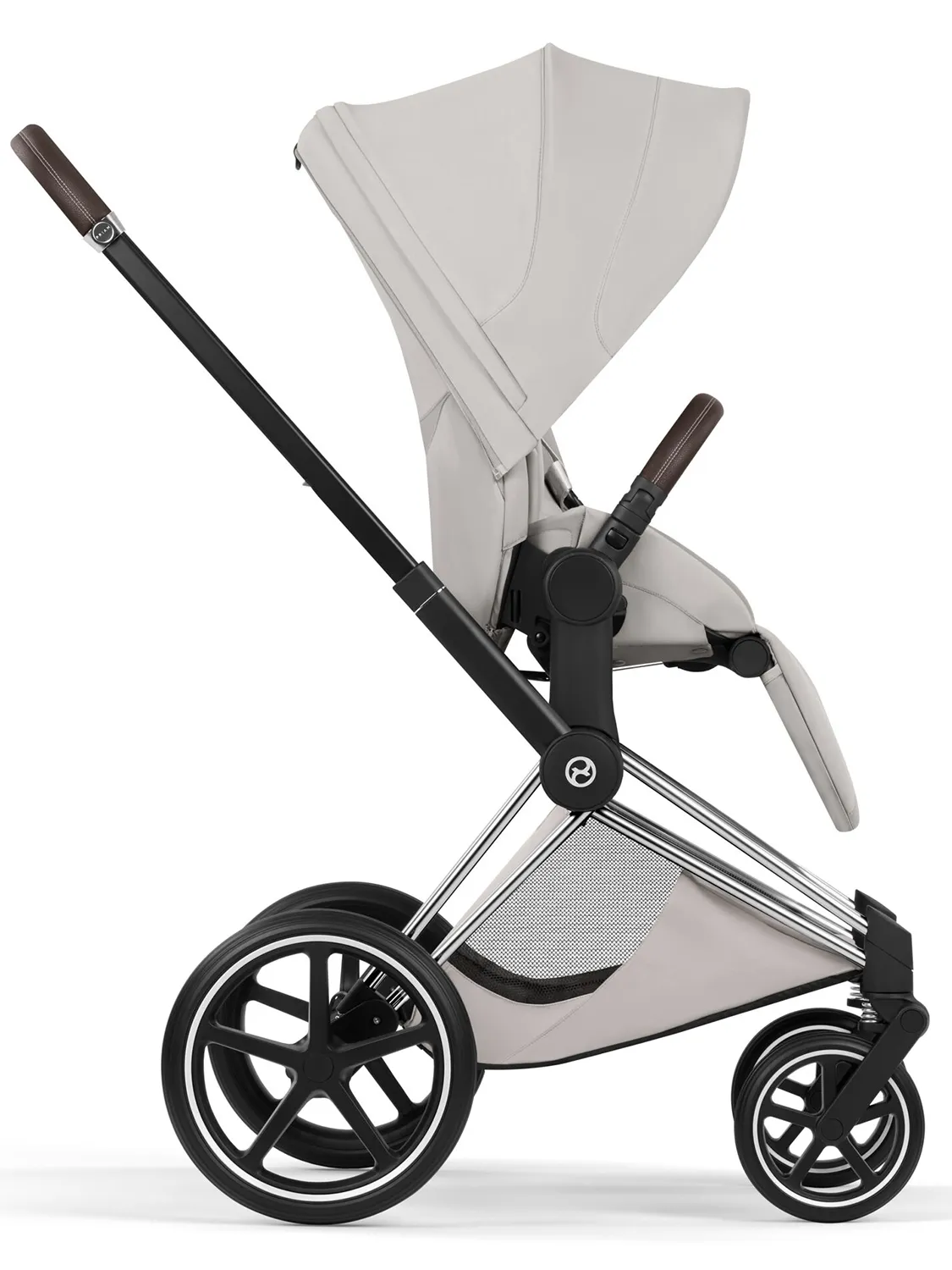Коляска 2 в 1 Cybex Priam 5 Style шасси Chrome Brown