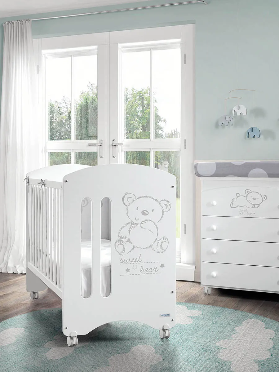 Кровать приставная Micuna Sweet Bear 120*60 с матрацем CH-620