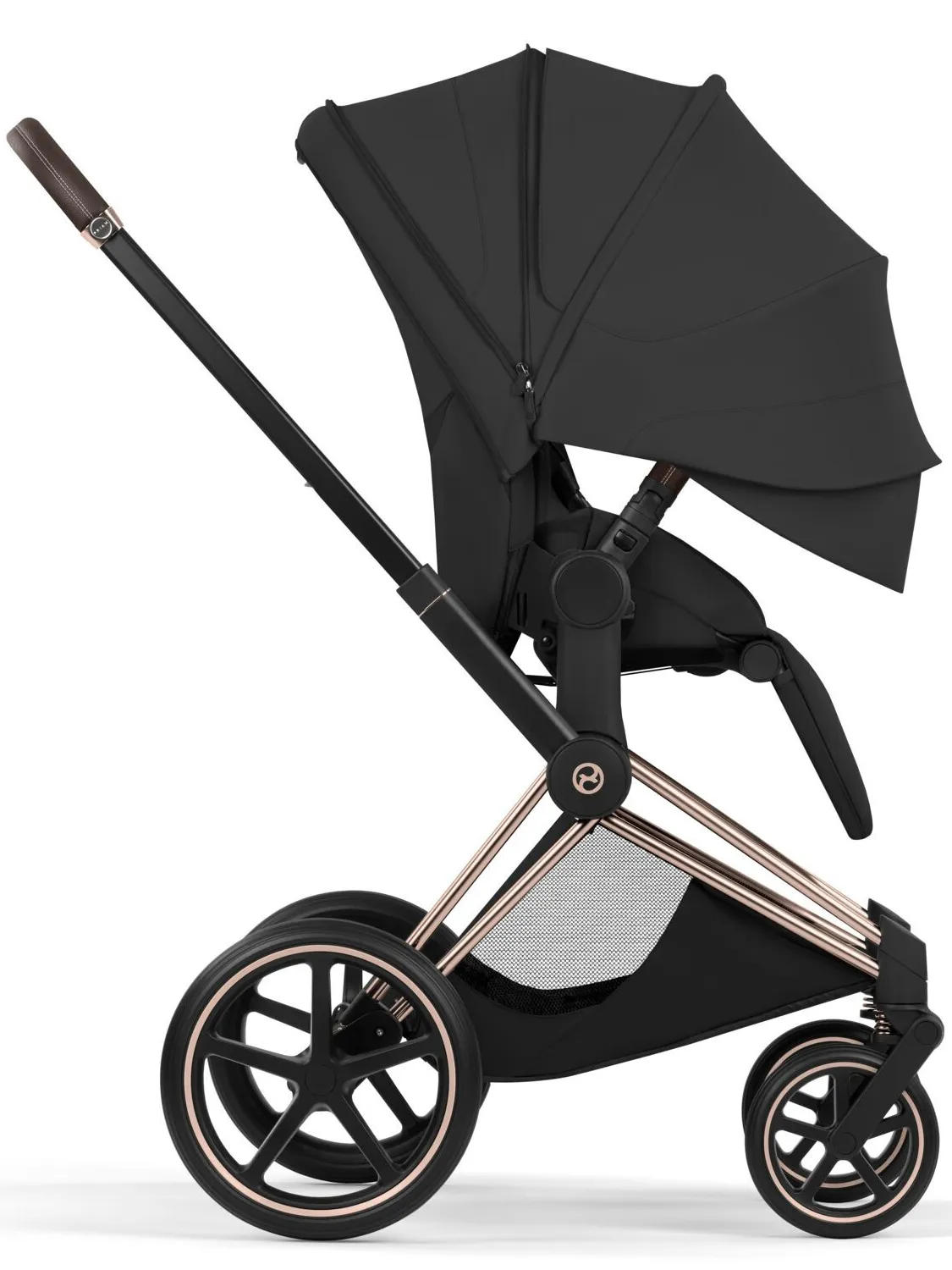 Коляска 2 в 1 Cybex Priam 5 Style шасси Rosegold
