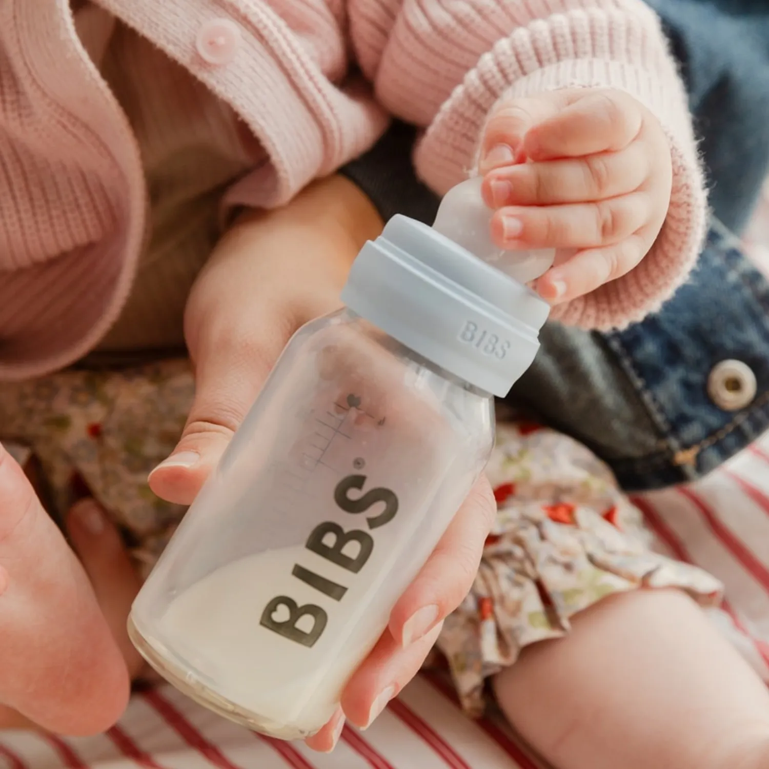 Соска BIBS силиконовая для бутылочки быстрый поток, 2 шт.