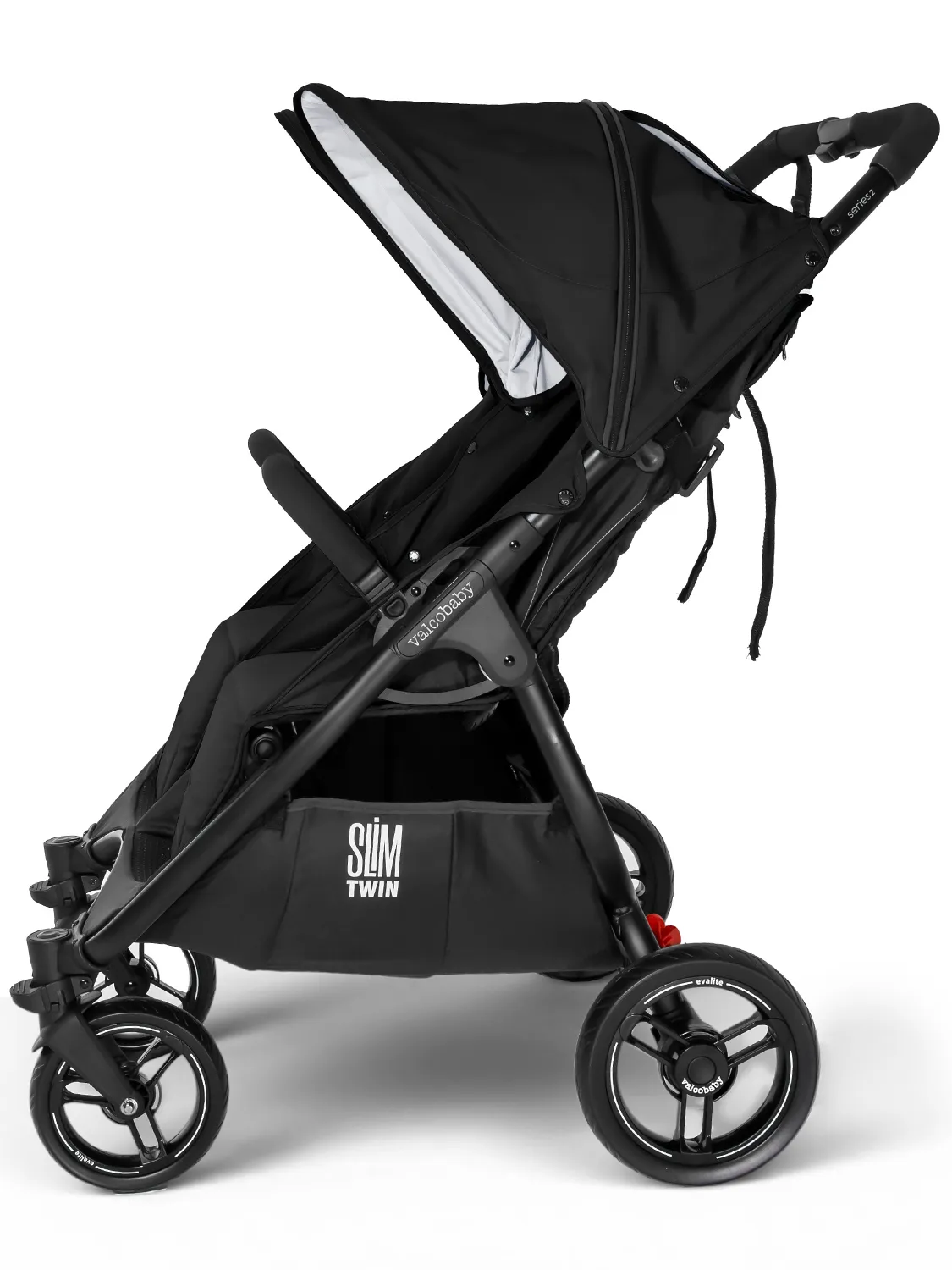 Коляска прогулочная для двойни Valco Baby Slim Twin 2.0