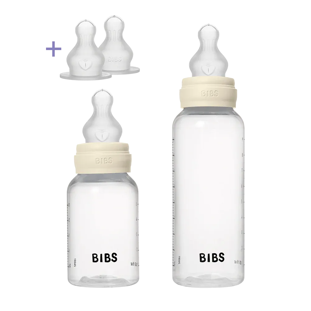 Подарочный набор бутылочек для кормления BIBS с силиконовой соской, 3 потока, 150 мл и 270 мл