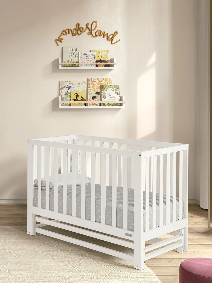 Детская кроватка-маятник 120х60 Micuna Annie Balance White Витрина