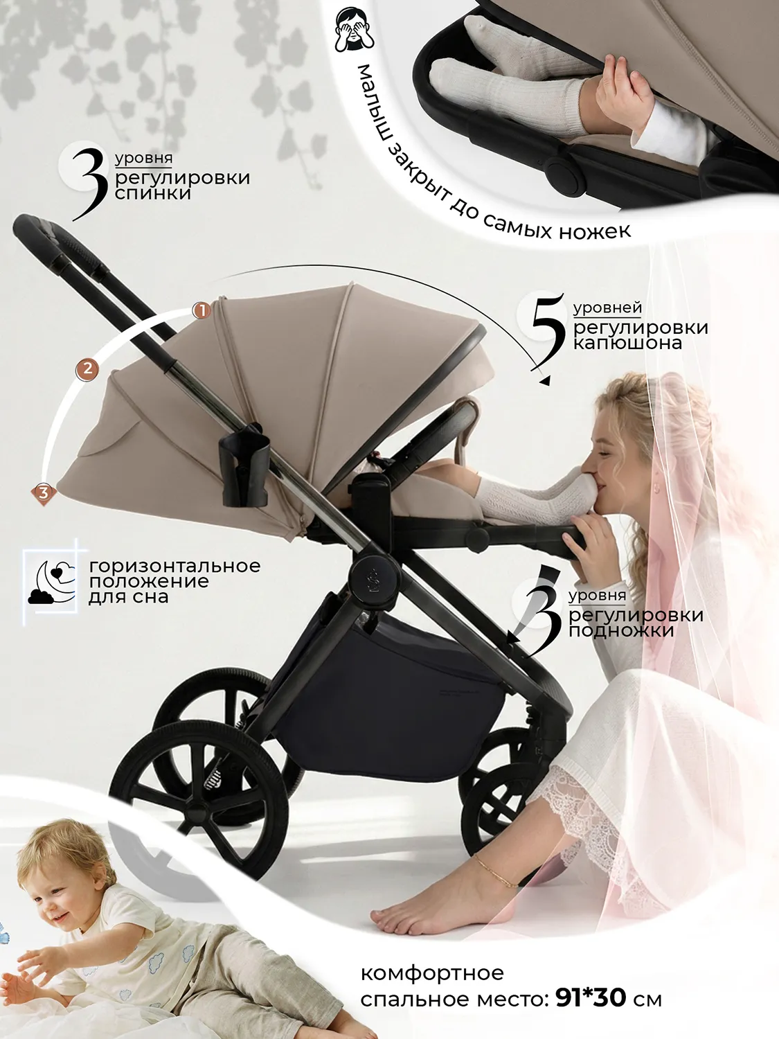 Коляска прогулочная SBL /Sweet Baby Elegante Therma