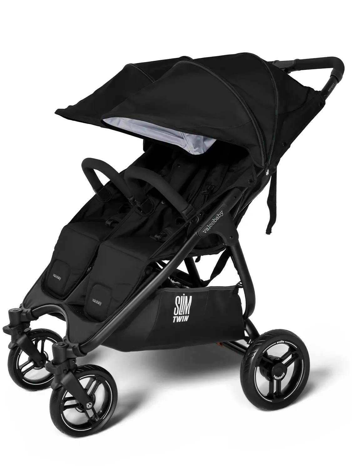 Коляска прогулочная для двойни Valco Baby Slim Twin 2.0