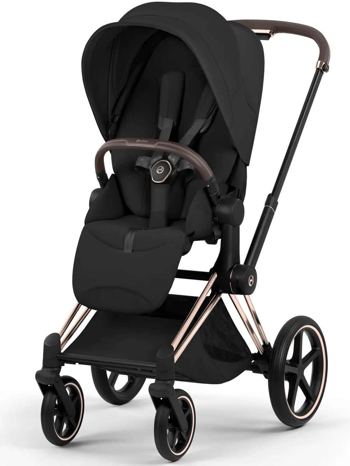 Коляска 2 в 1 Cybex Priam 5 Style шасси Rosegold