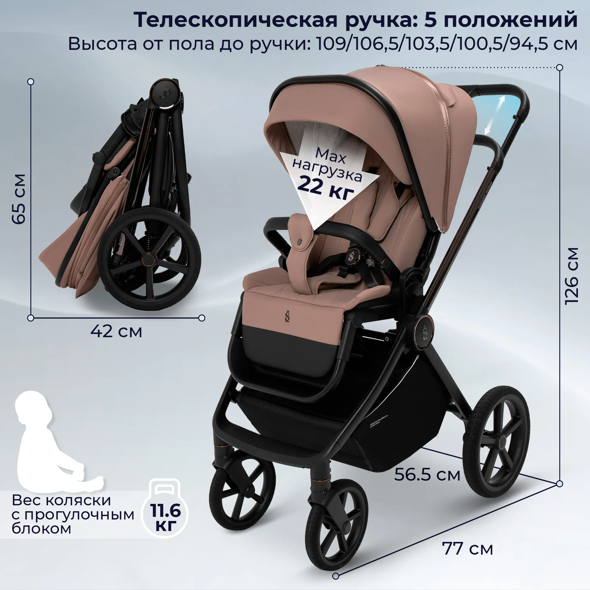 Коляска 2 в 1 SBL / Sweet Baby Elegante Therma