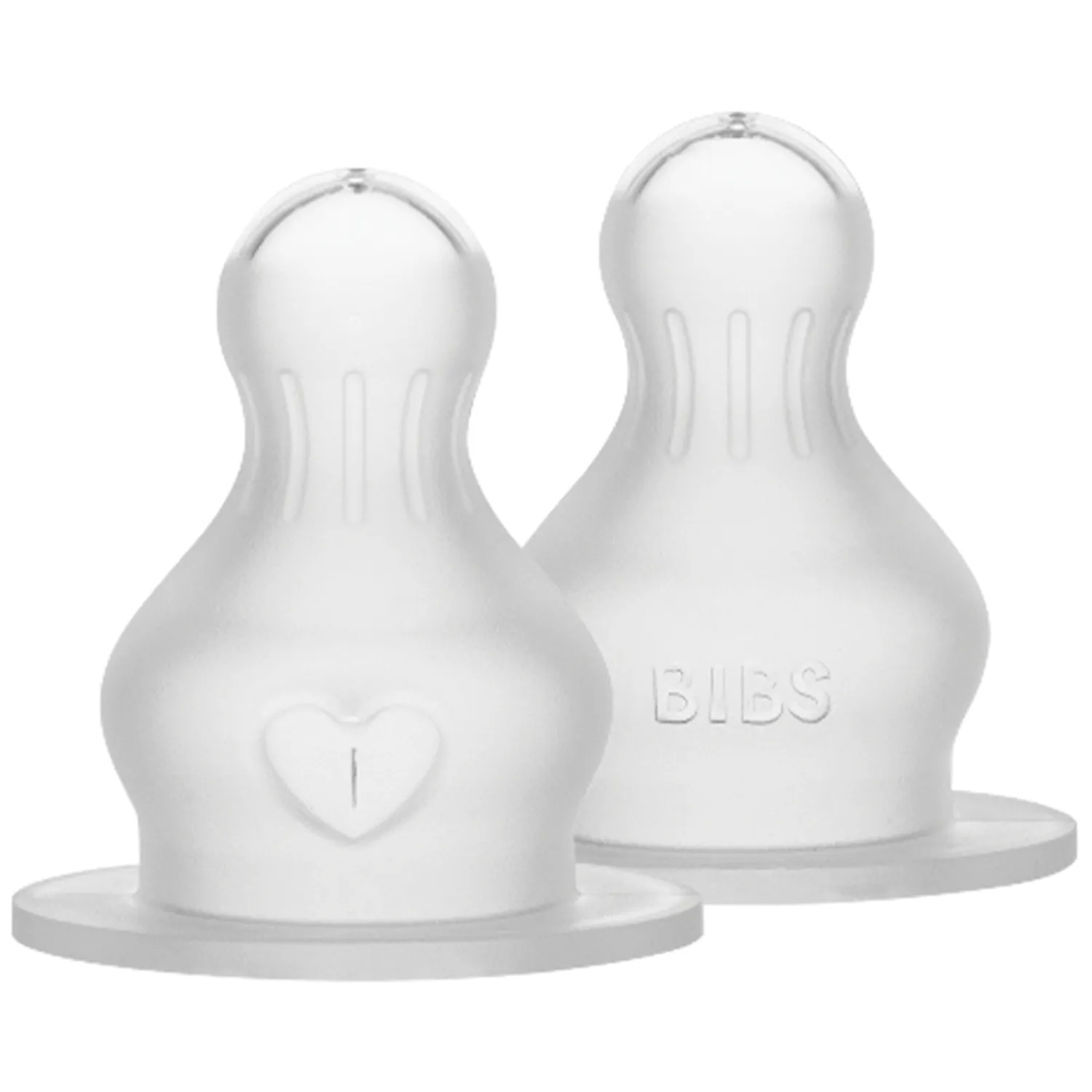 Соска BIBS силиконовая для бутылочки быстрый поток, 2 шт.