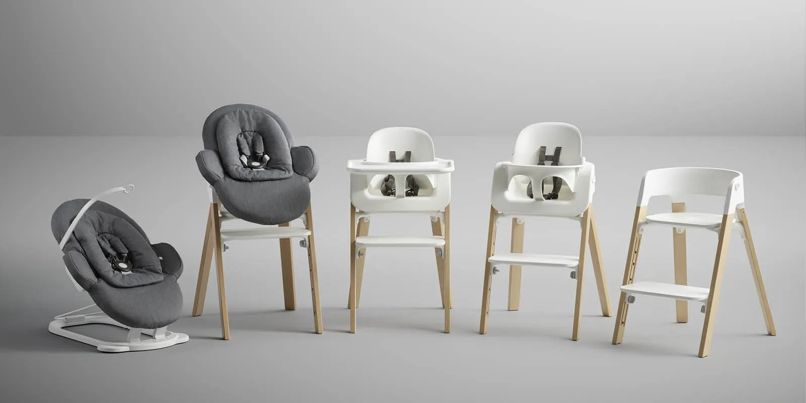 Шезлонг Stokke STEPS BOUNCER Soft Sage