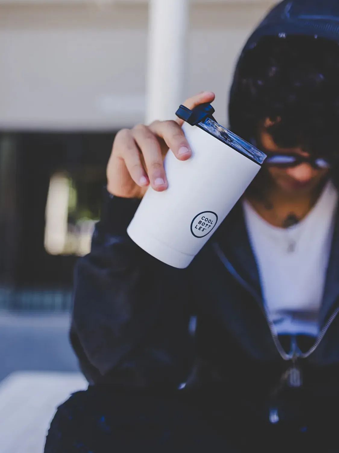 Термокружка Cool Bottles Tumbler Mono White 330 мл