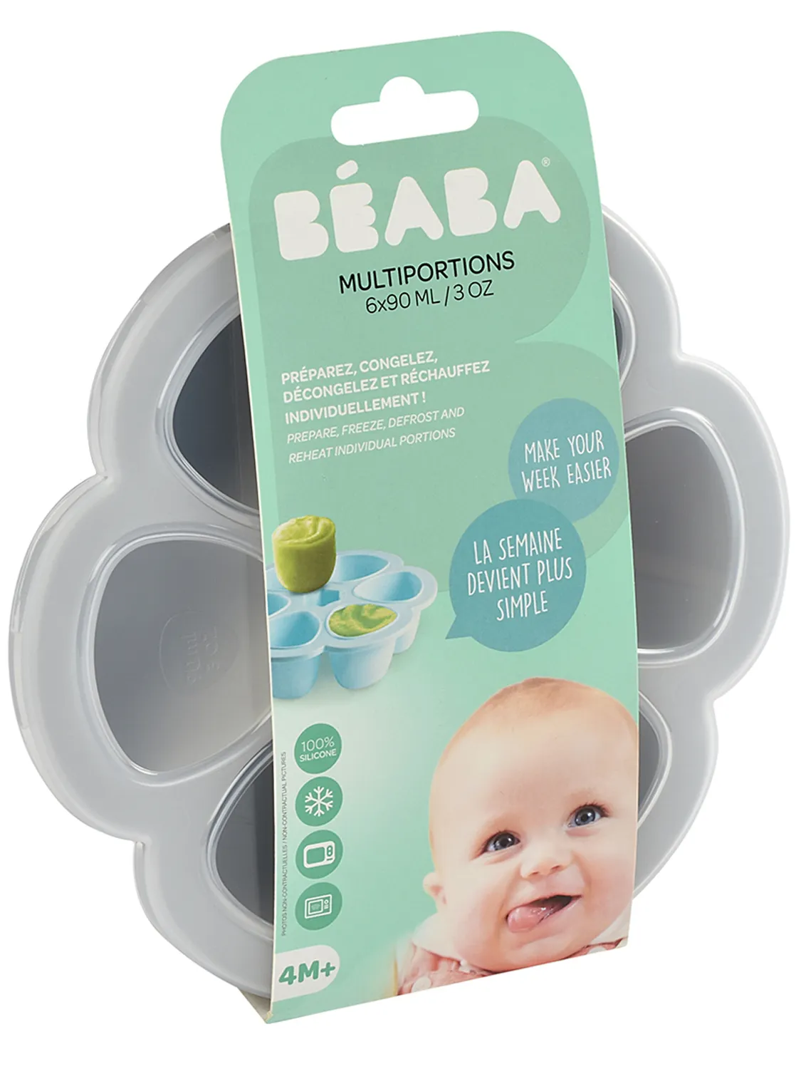 Контейнер Beaba силикон. для заморозки / MULTIPORTIONS 6*90ML