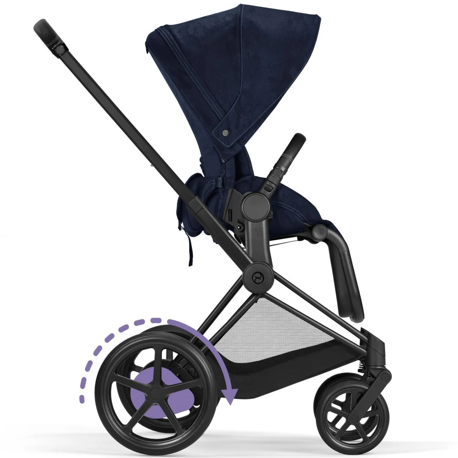 Коляска 2 в 1 Cybex PRIAM IV FE Rebellious Luxury /Matt Black