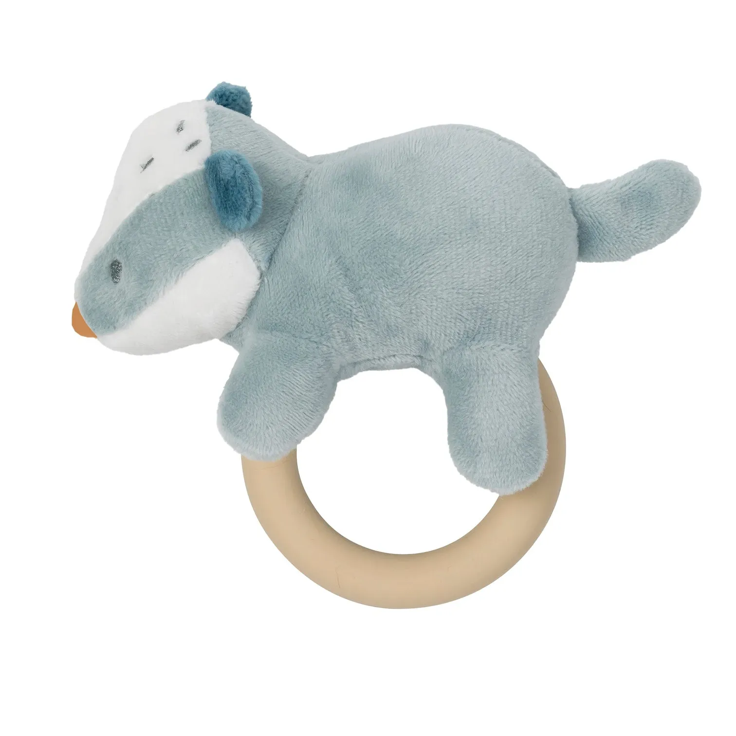 Игрушка мягкая Nattou Rattle с кольцом
