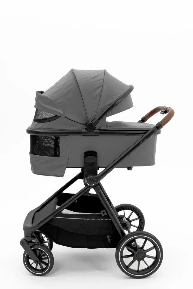 Коляска 2 в 1 Bumprider Atlas, большая люлька, пружинная амортизация
