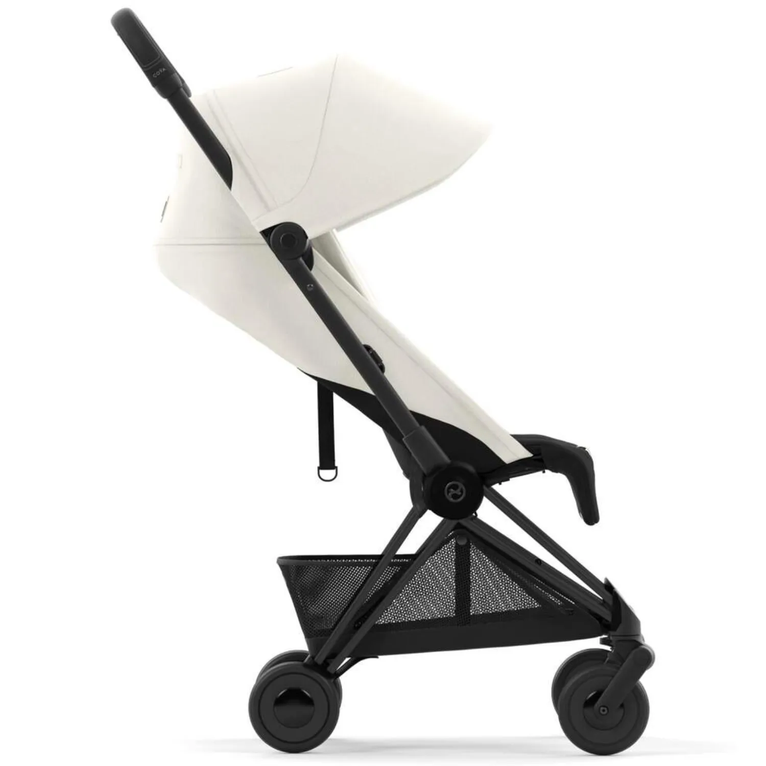 Коляска прогулочная Cybex Coya шасси Matt Black с дождевиком и бампером