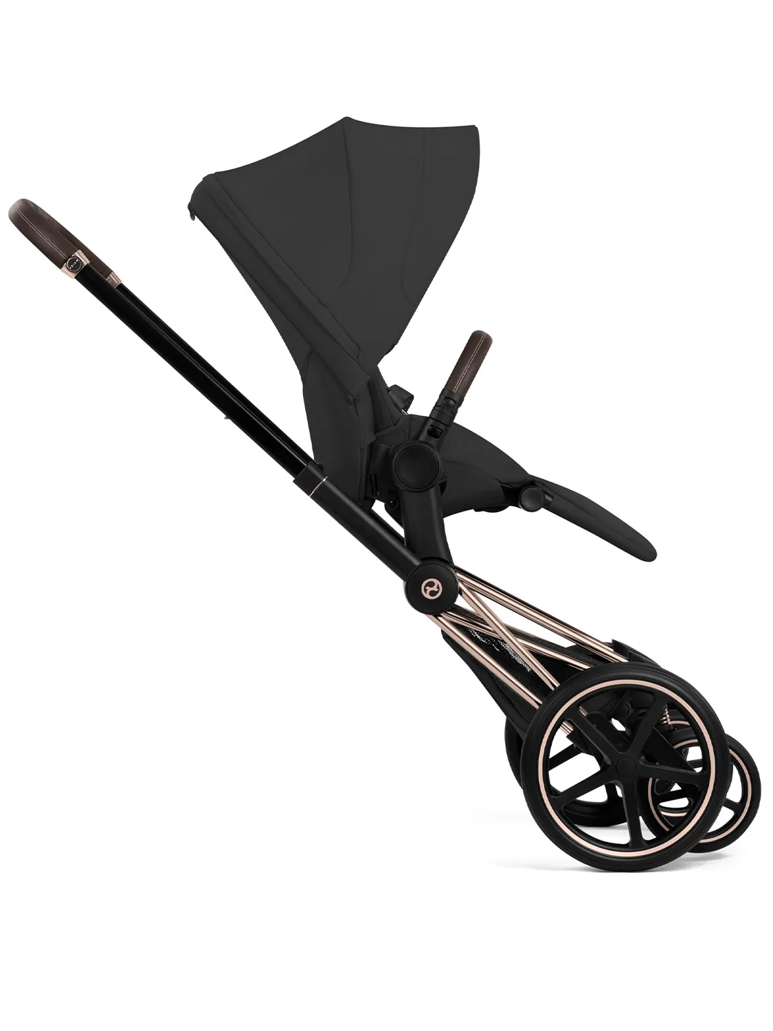 Коляска 2 в 1 Cybex Priam 5 Style шасси Rosegold
