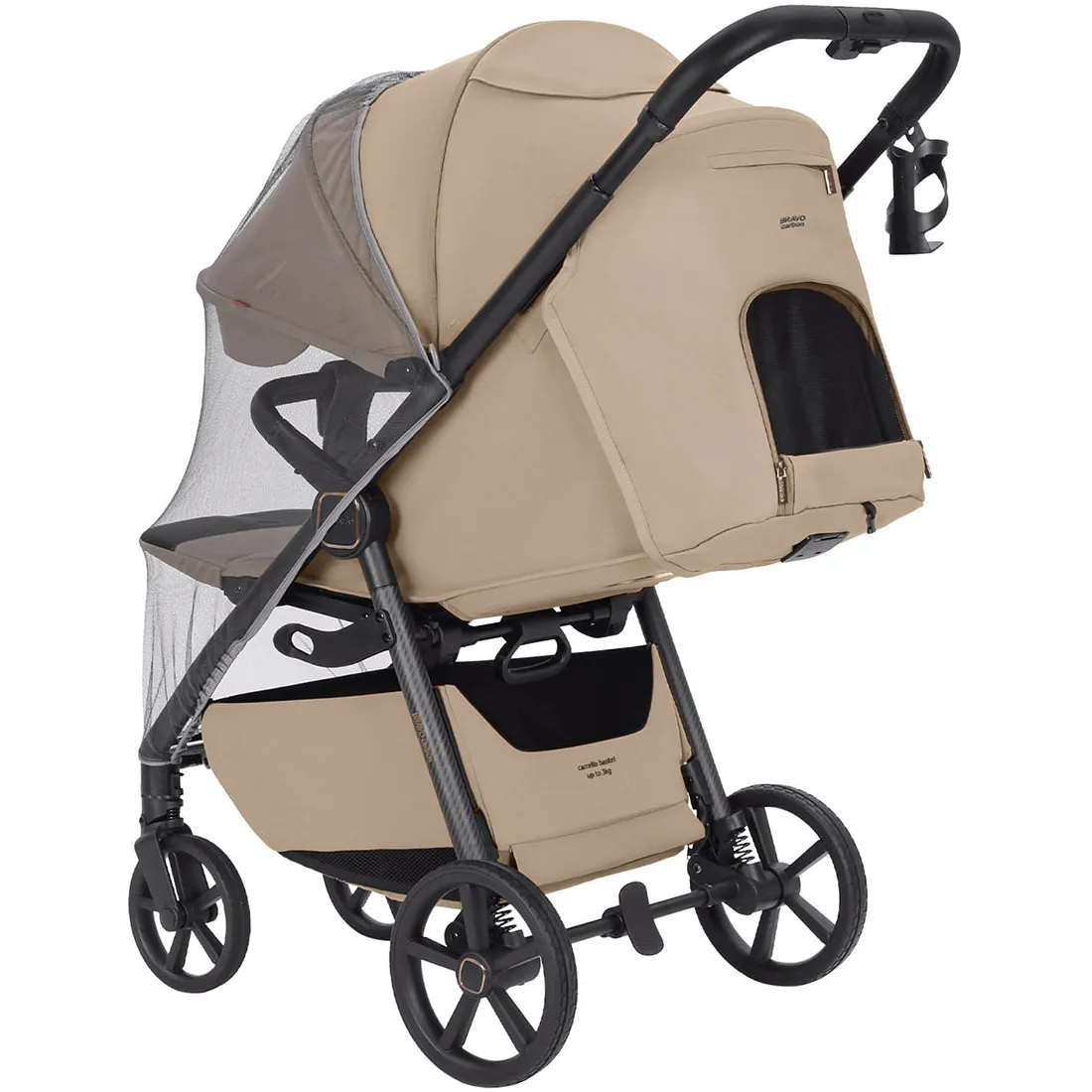 Коляска прогулочная Carrello Bravo Carbon CRL-5530