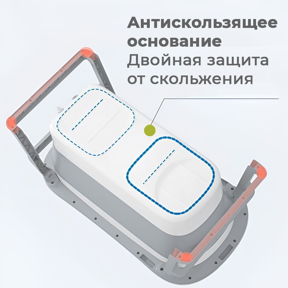 Ванночка для купания новорожденных iFam большая складная
