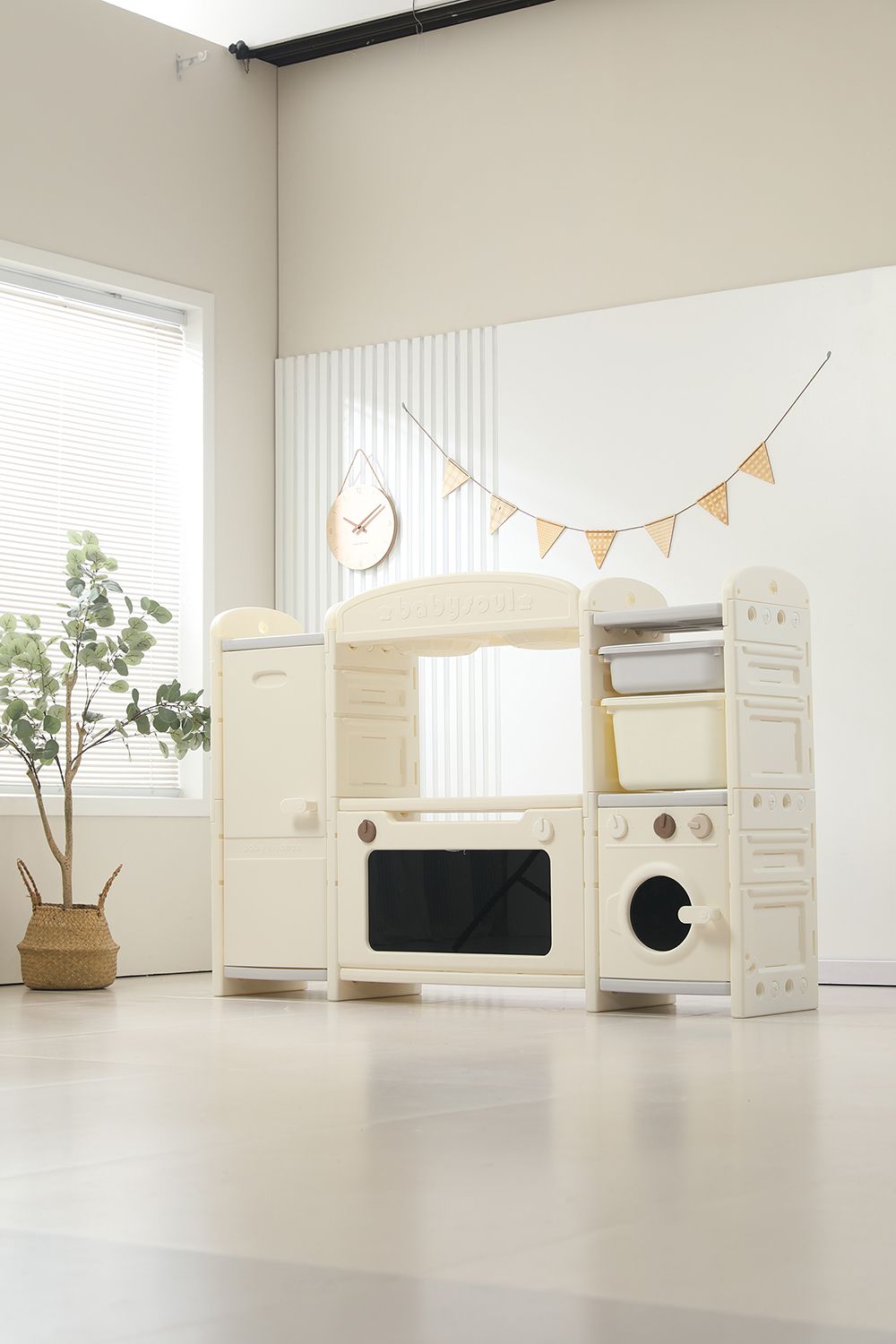 Кухня детская UNIX Kids Cook & Store 2 Grey PKTNC&S2GRY 48 элементов