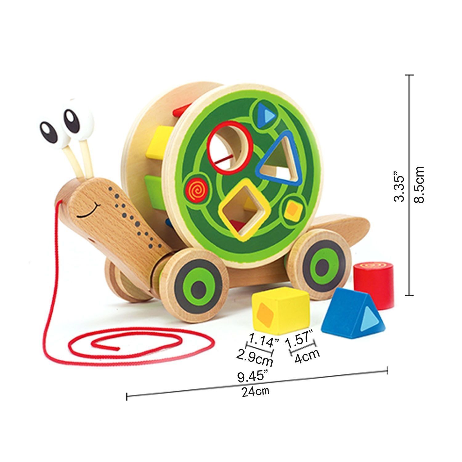 Игрушка каталка-сортер "Улитка" Hape