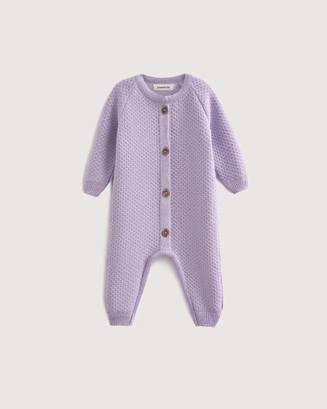 Комбинезон детский LoomKnits Лиловый хлопок