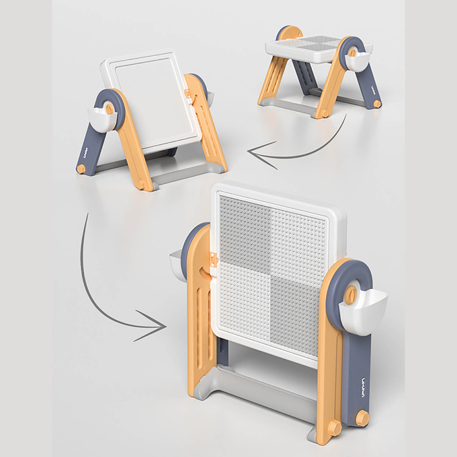 Стол со стульчиком 4 в 1 детский развивающий UNIX Kids Yellow PPT4IN1YEL
