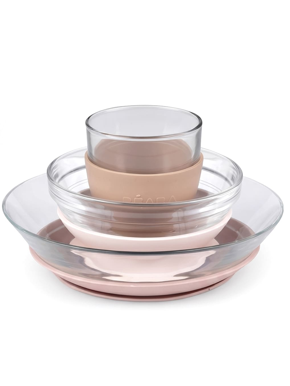 Набор посуды Beaba стеклянный Glass meal set BEABA X DURALEX