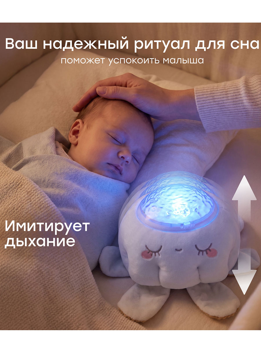 Проектор ночник игрушечный Happy Baby LUMINA «ЛЮМИНА» milky 332011