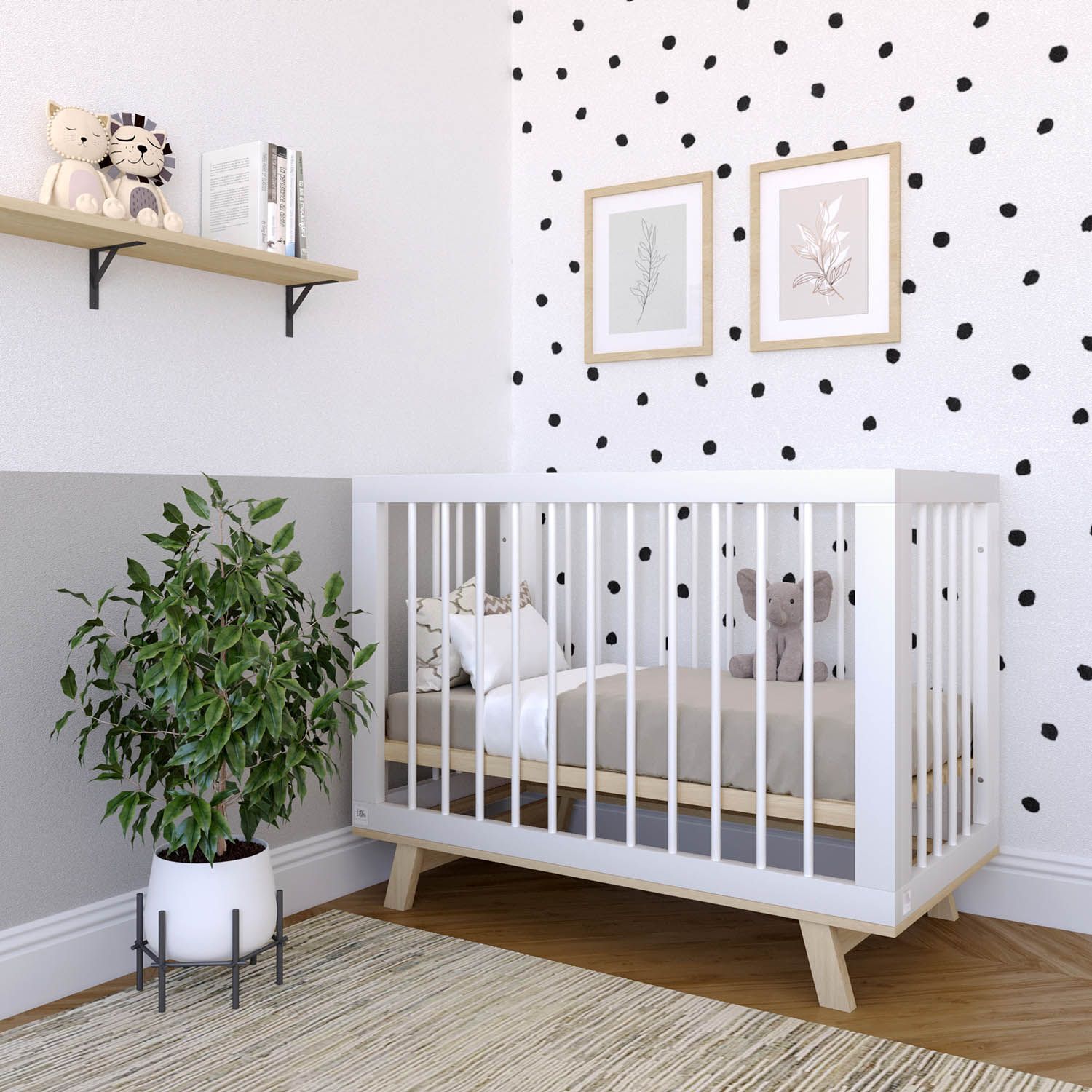 Кроватка 120x60 Lillaland Lilla Aria