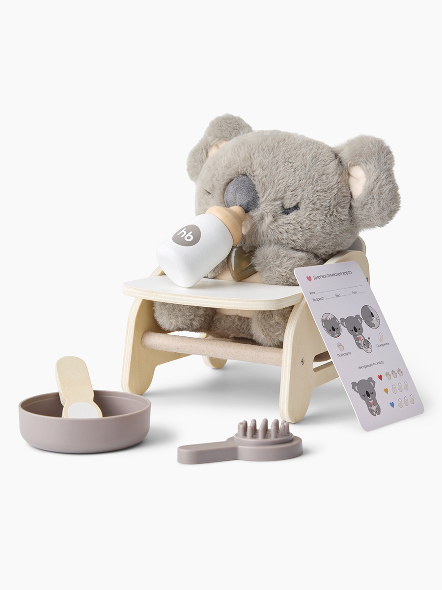 Игрушка интерактивная Happy Baby коала KOALLY «КОАЛИ» warm grey 