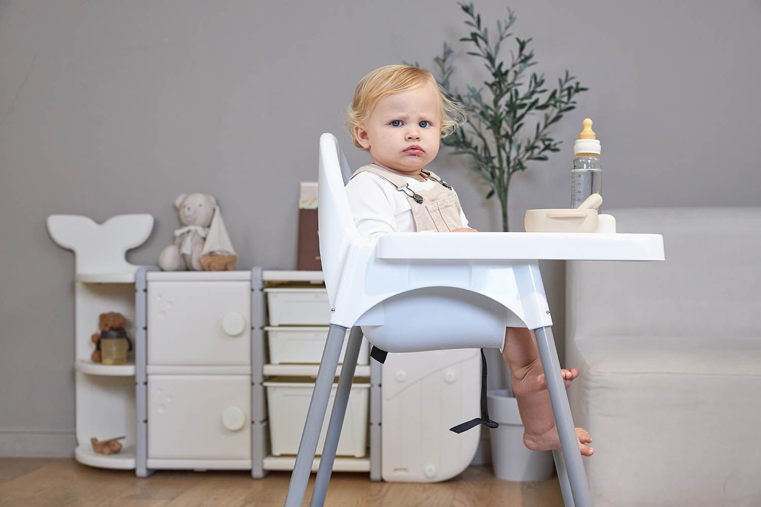 Стул для кормления UNIX Kids Fixed White PPHCIKEAW