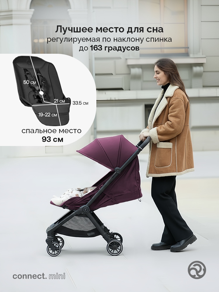 Коляска прогулочная для двойни Bumprider Connect.mini