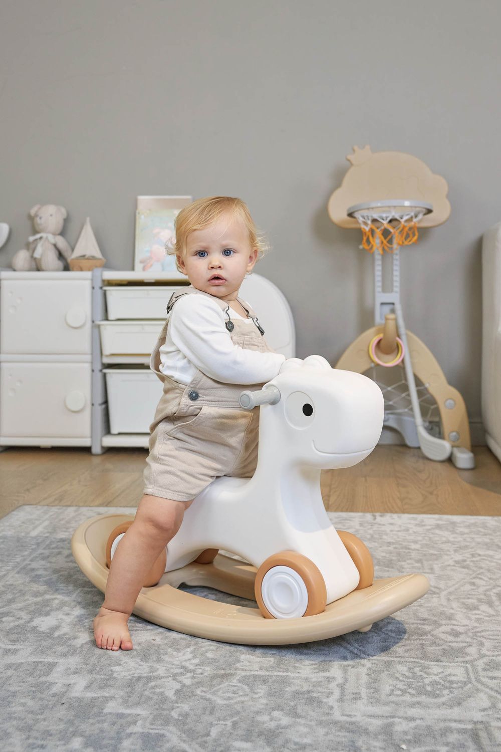 Лошадка-качалка-беговел UNIX Kids Camel PPRHWHCL