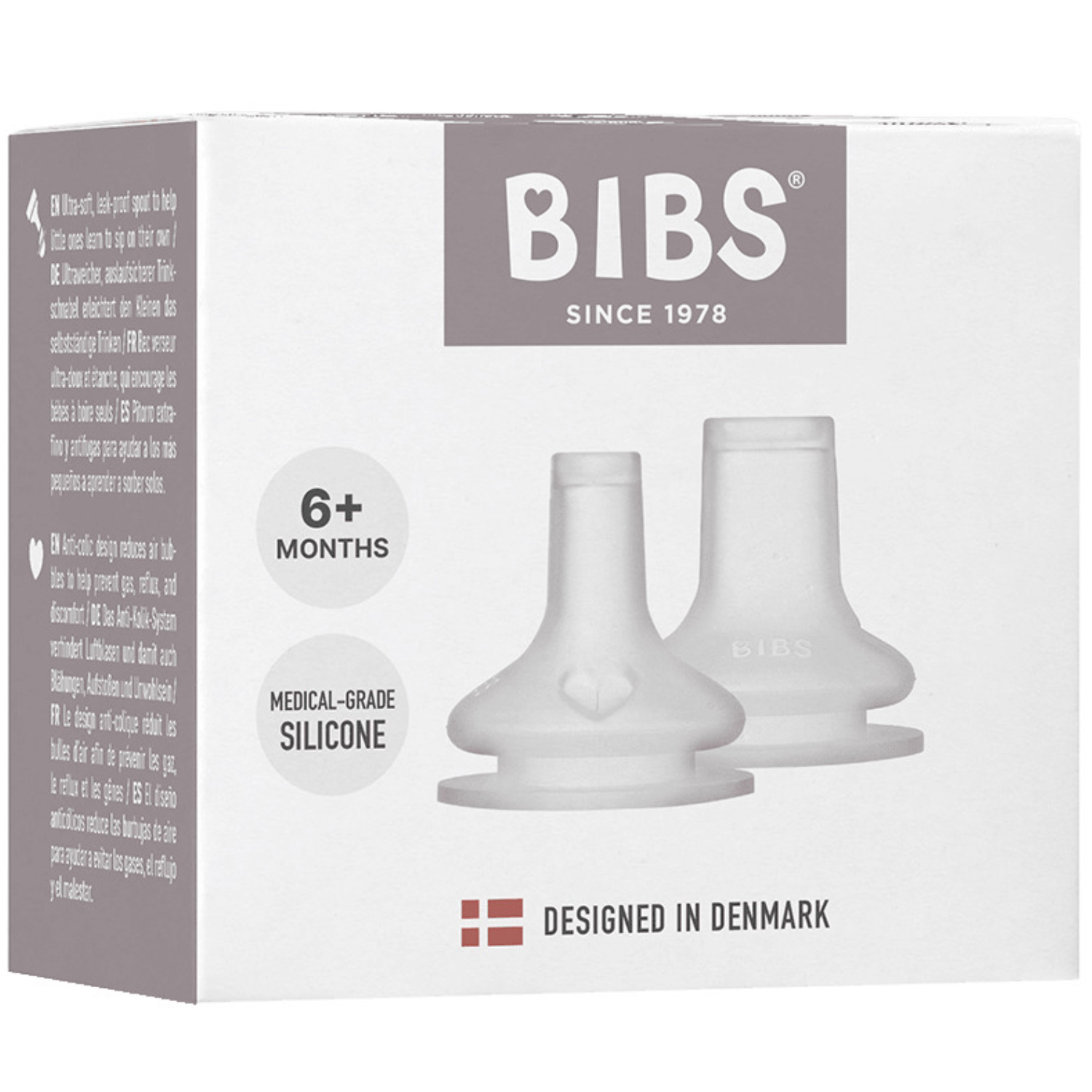 Соска BIBS силиконовая для поильника - 2 шт